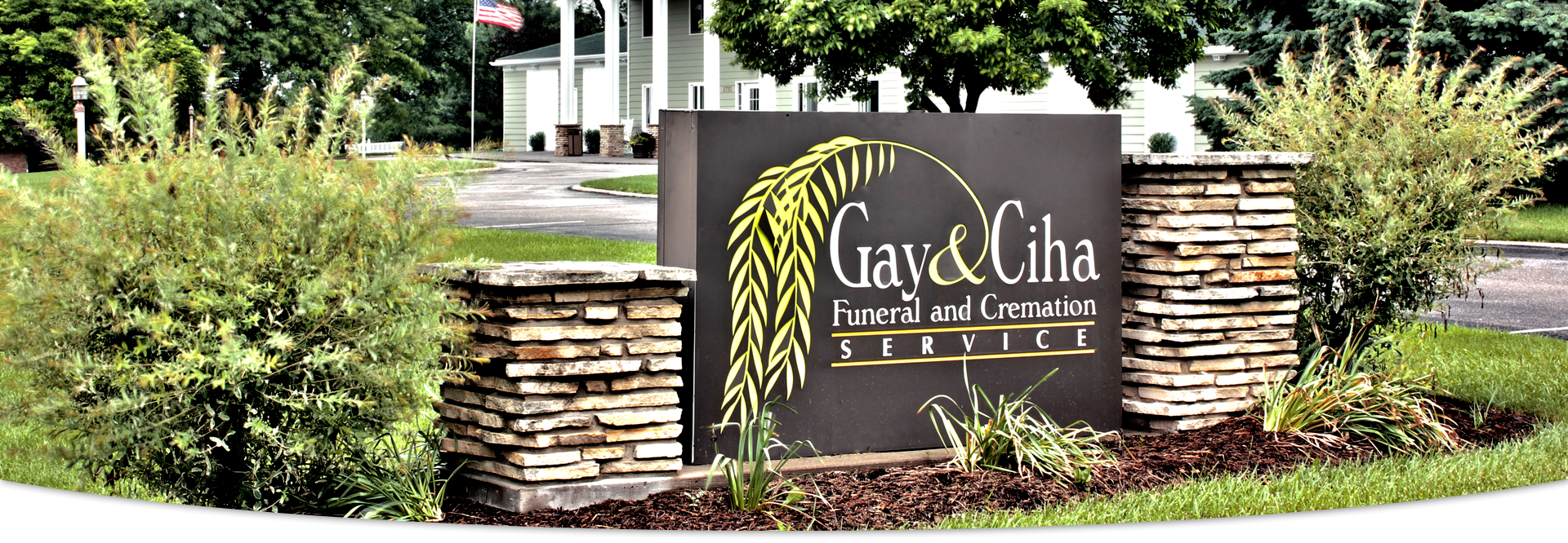 Front Sign at Gay & Ciha Funeral & Cremation Service